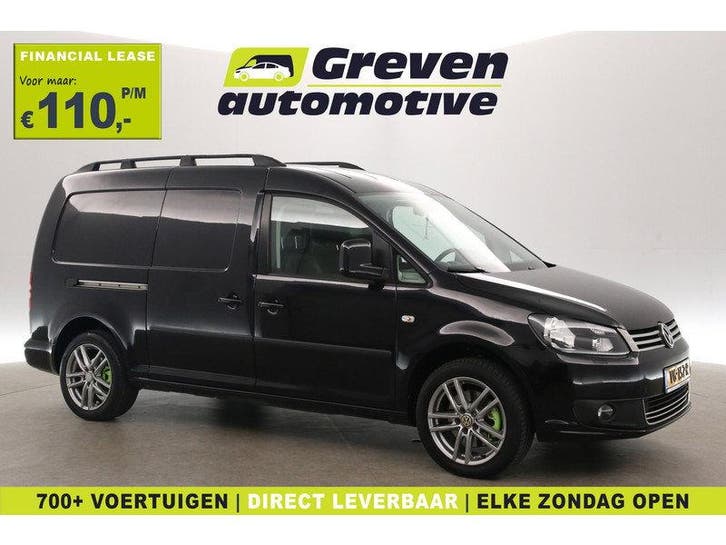 Volkswagen Caddy Maxi 2.0 TDI 140PK L2 | DSG Automaat |, Auto's, Bestelauto's, Automaat, Diesel, Zwart, Euro 5, Volkswagen