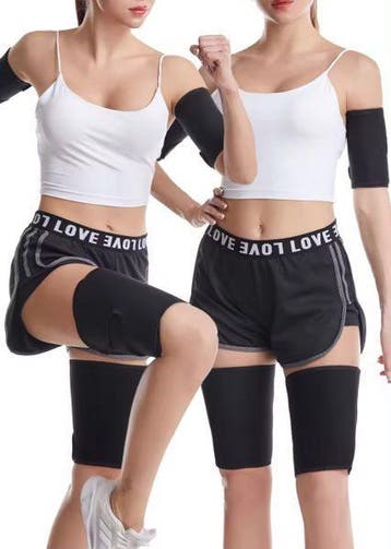 Sportbanden (set van 4) voor Armen en Benen € 9,95, Kleding | Dames, Maat 38/40 (M), Medicu, Zwart, Nieuw
