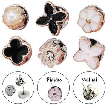 Fako Bijoux - Pin Broche Mini - Steek Pin Knopen Set - 6, Verzenden, Nieuw