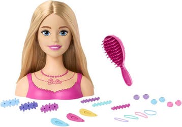 Barbie KapKop Met 21 Accessoires - Blond Haar - 5565142 -, Ophalen of Verzenden, Zo goed als nieuw