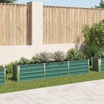 vidaXL Plantenbak verhoogd 240x40x45 cm gegalvaniseerd staal, 100 cm of meer, Verzenden, Nieuw, Metaal