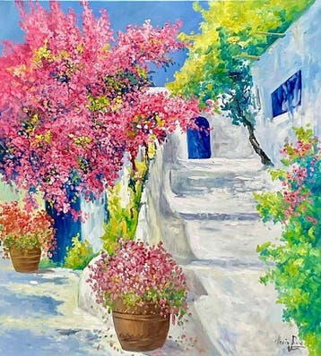 Roy Vidal (XX-XXI) - Luz y Bouganvilias en el Callejón