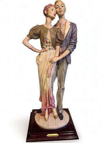 Miriam / Valentino - sculptuur, Idillio damore - 50 cm -
