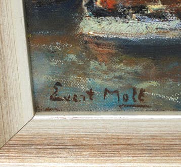 Evert Moll (1878-1955), Maashaven met graanelevator
