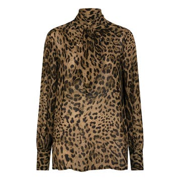Ibana • luipaard blouse Trixie • 34, Bruin, Verzenden, Nieuw, Maat 34 (XS) of kleiner