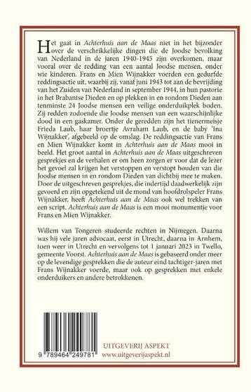 Achterhuis aan de Maas 9789464249781 W.J.M. van Tongeren, Boeken, Verzenden, Zo goed als nieuw, W.J.M. van Tongeren