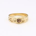 Ring - 14 karaat Geel goud - Diamant, Nieuw