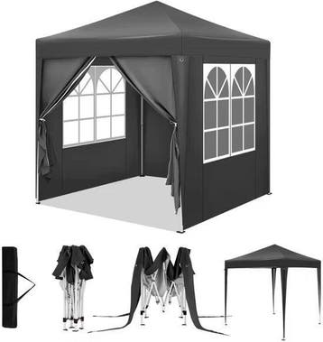 Partytent opvouwbaar - Met zijwanden - Waterdicht - 2x2x2.5m, Opvouwbaar, Partytent, Minder dan 4 meter, Nieuw