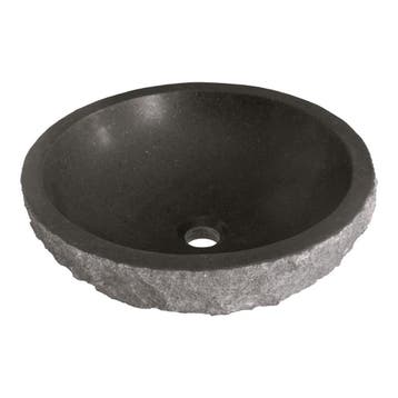 Brauer Molten Waskom - Rond - 42 cm - Natuursteen Basalt -, Ophalen of Verzenden, Nieuw