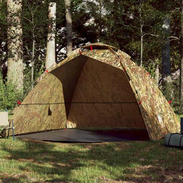 vidaXL Tent 4-persoons snelontgrendeling camouflage, Verzenden, Nieuw, Tot en met 2