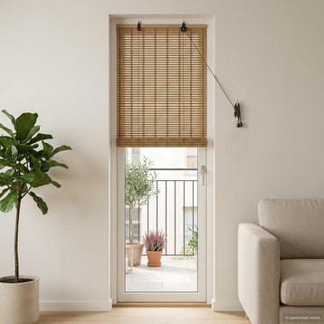 vidaXL Rolgordijn Natuur 50 x 220 cm Bamboe, Verzenden, Nieuw, Bruin