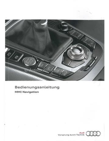 2015 AUDI INSTRUCTIEBOEKJE INFOTAINMENT MMI DUITS
