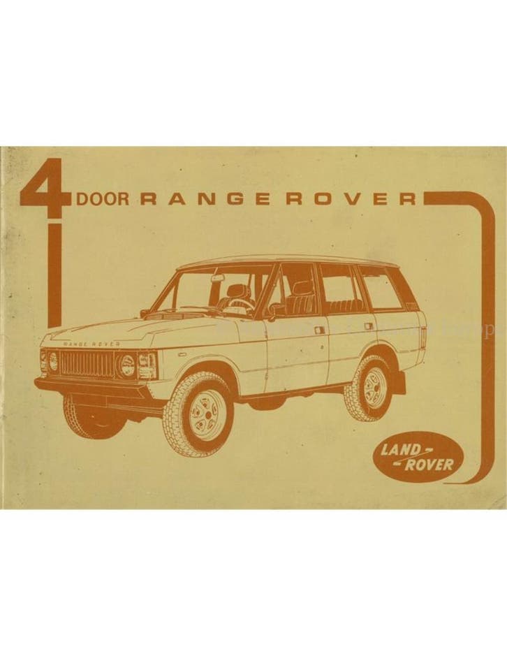 1981 RANGE ROVER CLASSIC INSTRUCTIEBOEKJE MEERTALIG, Auto diversen, Handleidingen en Instructieboekjes