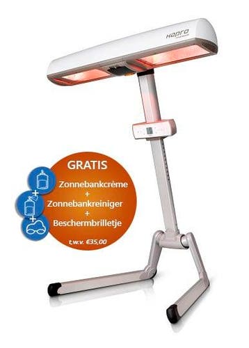 ACTIE Zonnehemel; Hapro Innergize HP8580 (UV+Infrarood)ACTIE, Ophalen of Verzenden, Nieuw, Zonnebank enkelzijdig, Minder dan 10 lampen