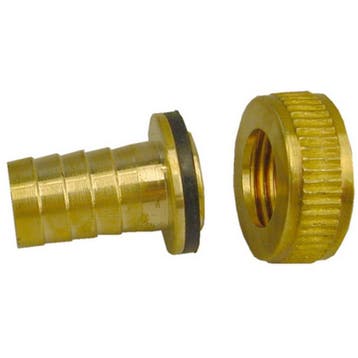 Riko Messing Slangwartel setje - 1/2 x 3/4 + Borgring, Doe-het-zelf en Verbouw, Ophalen of Verzenden, Nieuw