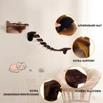 Trendmix Katten Klimmuur Met Bed en Loopbrug – Wandmontage –, Ophalen of Verzenden, Nieuw