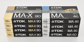 TDK - MA-X 90 / MA 46 / MA 60 Lege audiocassette - Diverse, Nieuw