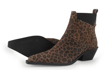 Copenhagen Shoes Enkellaarzen in maat 38 Panter, Kleding | Dames, Schoenen, Overige kleuren, Verzenden, Lage of Enkellaarzen, Zo goed als nieuw