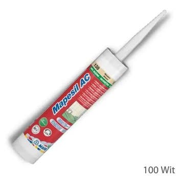 Mapei Mapesil AC - Siliconenkit - 310ml - Wit 100, Ophalen of Verzenden, Nieuw, Keramiek