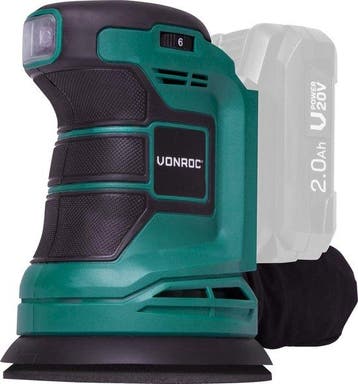 2dekans | VONROC Excentrische schuurmachine – VPower 20V -, Ophalen of Verzenden, Zo goed als nieuw