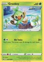 Grookey 016/198 Chilling Reign, Ophalen of Verzenden, Nieuw, Losse kaart, Foil