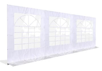 Partytent zijwand PE met ramen – 6 meter (Zijwand Partyten, Verzenden, Nieuw, 2 meter of meer, Partytent