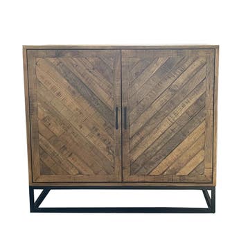 Dressoir Mangohout Sabia 100 cm, Verzenden, Nieuw, Overige houtsoorten, Industriële meubels