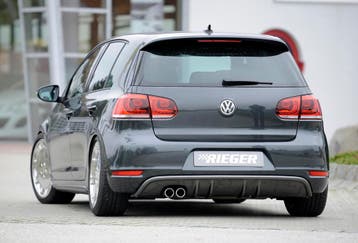 Rieger diffuser met 2 dubbele finnen | Golf 6 Cabrio | Golf, Verzenden, Nieuw, Volkswagen