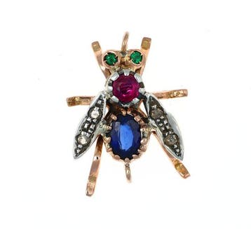 Zonder minimumprijs - Hanger - 12 kt. Roségoud, Zilver -