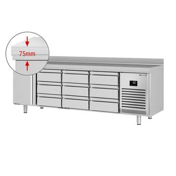 GGM Gastro | Koelwerkbank PREMIUM PLUS - 2452x600mm - 510 |, Verzenden, Nieuw in verpakking, RVS Meubilair