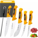 Eikaso Solingen Slagersmessenset 6-Delig – Incl. Fileerme., Ophalen of Verzenden, Nieuw, Rvs of Chroom, Bestekset