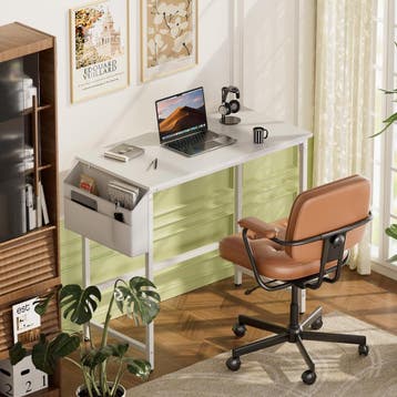 Bureau - Computertafel - Computerbureau - 80x50 cm - Wit - H, Huis en Inrichting, Bureaus, Verzenden, Zo goed als nieuw