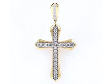 Hanger - 18 karaat Geel goud - 2.06ct. tw. Diamant
