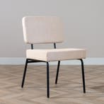 50% Korting: Scandinavische eetkamerstoel Espen beige, Huis en Inrichting, Stoelen, Ophalen, Zo goed als nieuw, Stof, Scandinavisch