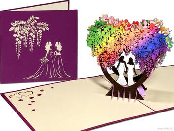 Homohuwelijk – Trouwkaart met 2 vrouwen – Lesbisch br..., Verzenden, Nieuw