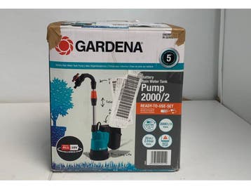 GARDENA Accu Waterpomp 2000/2 - Regentonpomp 18V P4A - 2000, Verzenden, Zo goed als nieuw