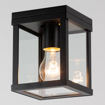 Plafonniere Jersey Zwart Binnenverlichting Plafondlampen, Huis en Inrichting, Verzenden, Nieuw