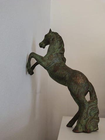 sculptuur, Caballo - 22 cm - Massief brons - 1950