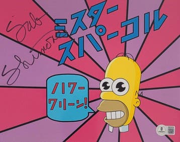 The Simpsons - Sab Shimono (Mr. Sparkle) - Autograph, Photo, Nieuw in verpakking