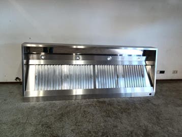 Unninox RVS Afzuigkap met 4 Filters – B250 x D95 x H40 cm -, Gebruikt