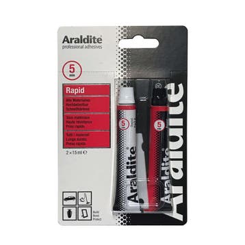 Araldite rapid 2 x 15 ml, tube in blister, Verzenden, Nieuw