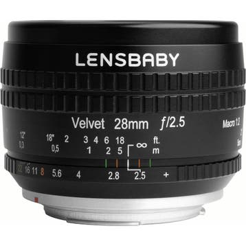 Lensbaby Velvet 28 Canon RF, Ophalen of Verzenden, Nieuw, Groothoeklens