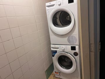 Online veiling: Beko Wasdroger en wasmachine, Nieuw