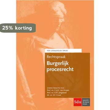 Rechtspraak Burgerlijk procesrecht / Rechtspraakreeks, Verzenden, Zo goed als nieuw