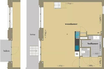 Studio Verspronckweg in Haarlem, 50 m² of meer, Haarlem