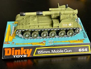 Dinky Toys 1:43 - Modelauto - 155mm Mobile Gun No 654 No, Nieuw