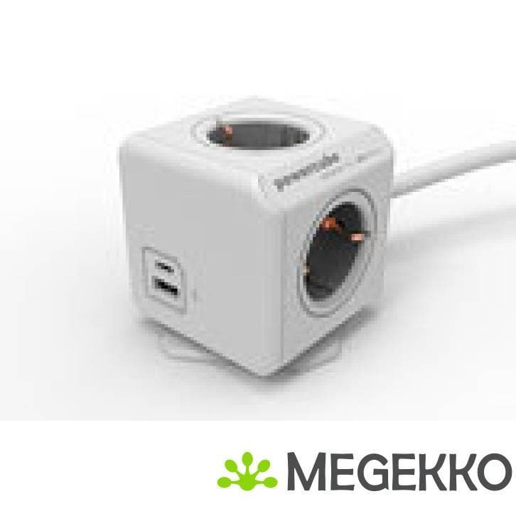 Allocacoc BN1030 Powercube stekkerdoos USB-A en USB-C, Computers en Software, Overige Computers en Software, Nieuw, Verzenden