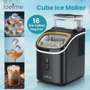 LOEFME Draagbare IJsmachine - 15kg/24u, Snel IJs Maken in 6-, Verzenden, Nieuw