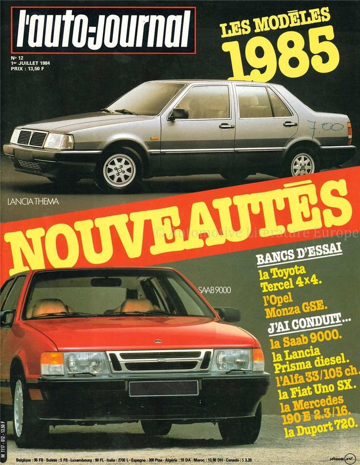 1984 LAUTO-JOURNAL MAGAZINE 12 FRANS, Boeken, Auto's | Folders en Tijdschriften