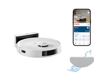 Bosch -  Robotstofzuiger Met Dweilfunctie Wit, Witgoed en Apparatuur, Stofzuigers, Verzenden, Nieuw, Reservoir, Robotstofzuiger